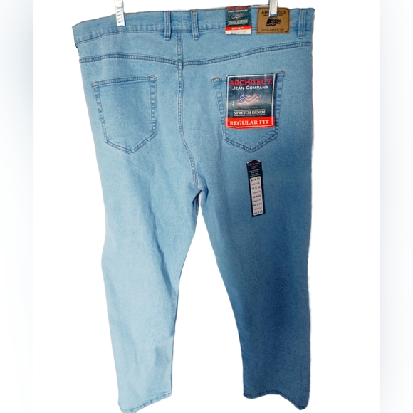NWT ARCHITECT STRETCH LIGHTSTONE BLUE DENIM JEANS SZ 42 X 32 - Picture 2 of 7
